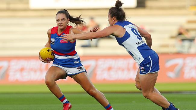 Monique Conti moved to the Tigers at the end of last AFLW season.