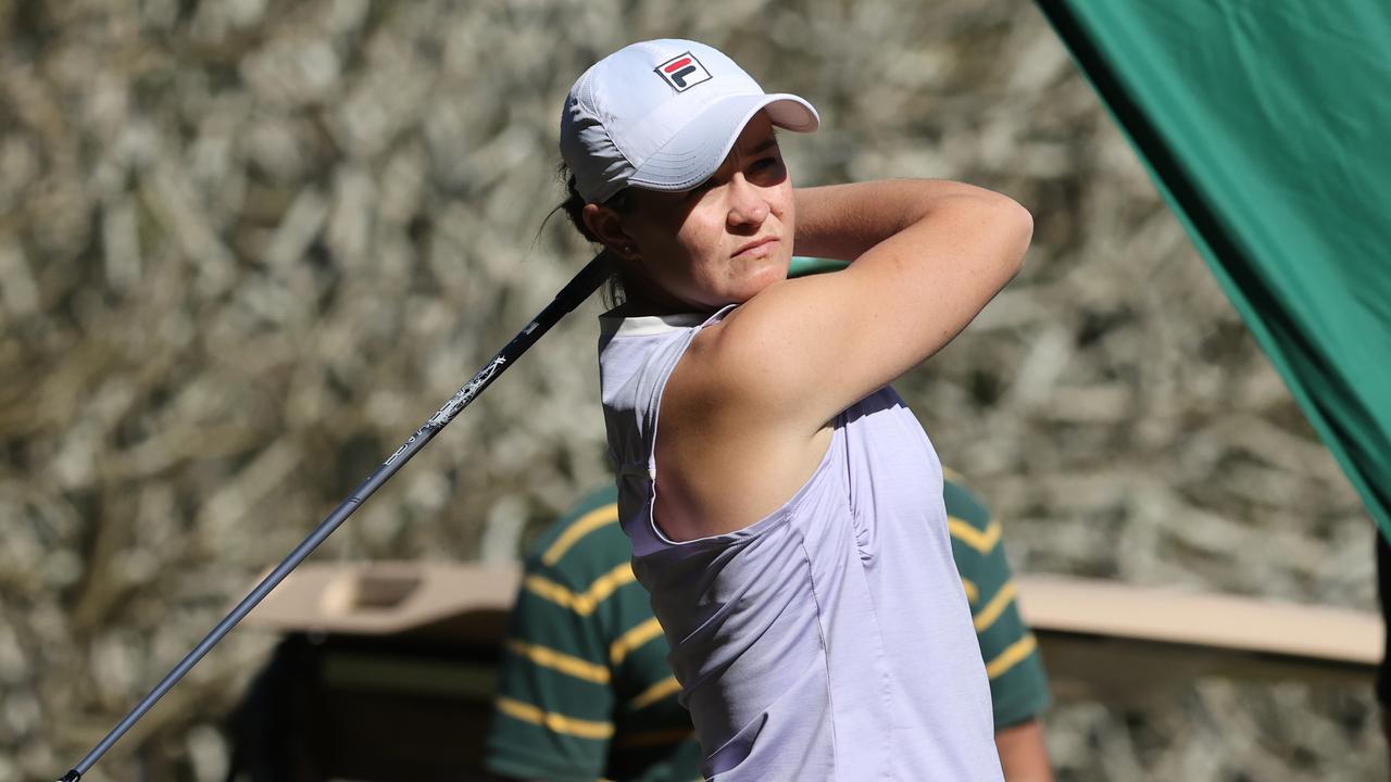 Ash Barty will join a shot of global sporting stars in the Icons Series golf event in the US this weekend. Picture: Nigel Hallett