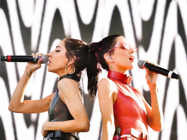 The Veronicas will play a concert on the Cahill Expressway Picture: Matt Winkelmeyer/Getty Images