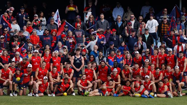 Today’s Demons will face the Western Bulldogs in Perth for the grand final. Picture: Getty Images