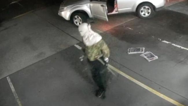 One of the bandits at the Williamtown bust on January 15, 2024. Picture: NSW Police.