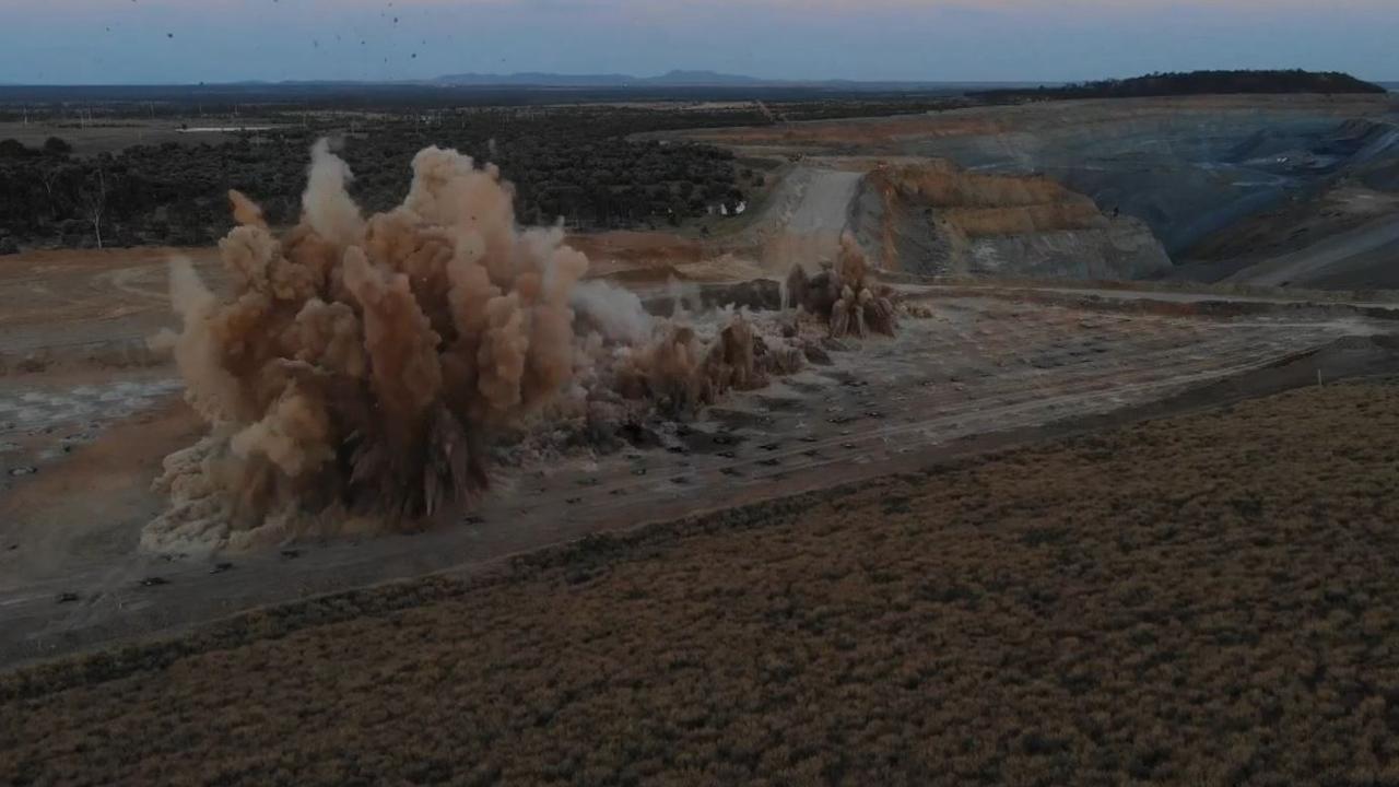 Explosive blasts at the Millennium Coal Mine in Coppabella. Picture: Contributed.