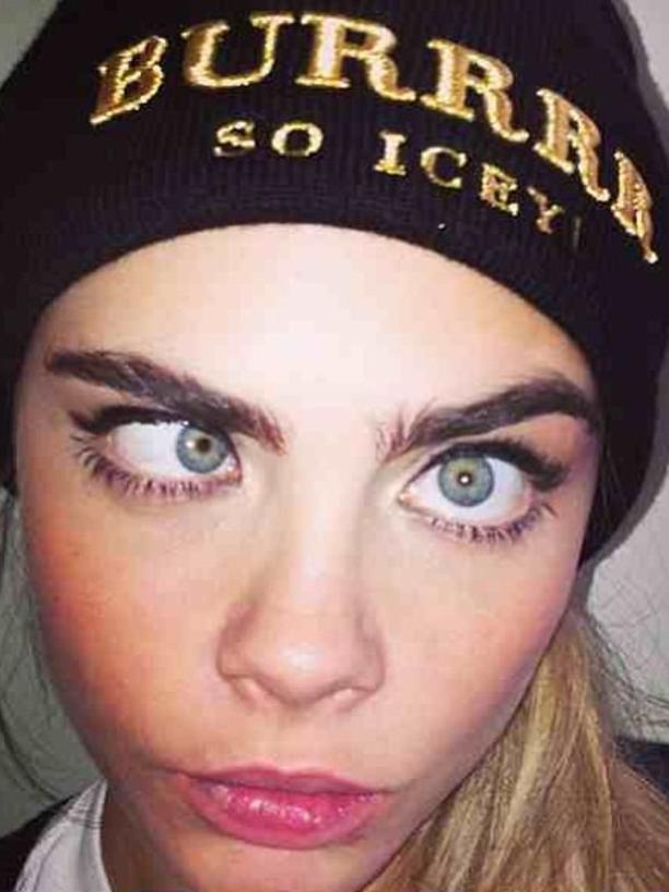 Thanks Cara Delevingne for affirming what I knew years ago: bushy eyebrows are in. (Pic: Instagram)