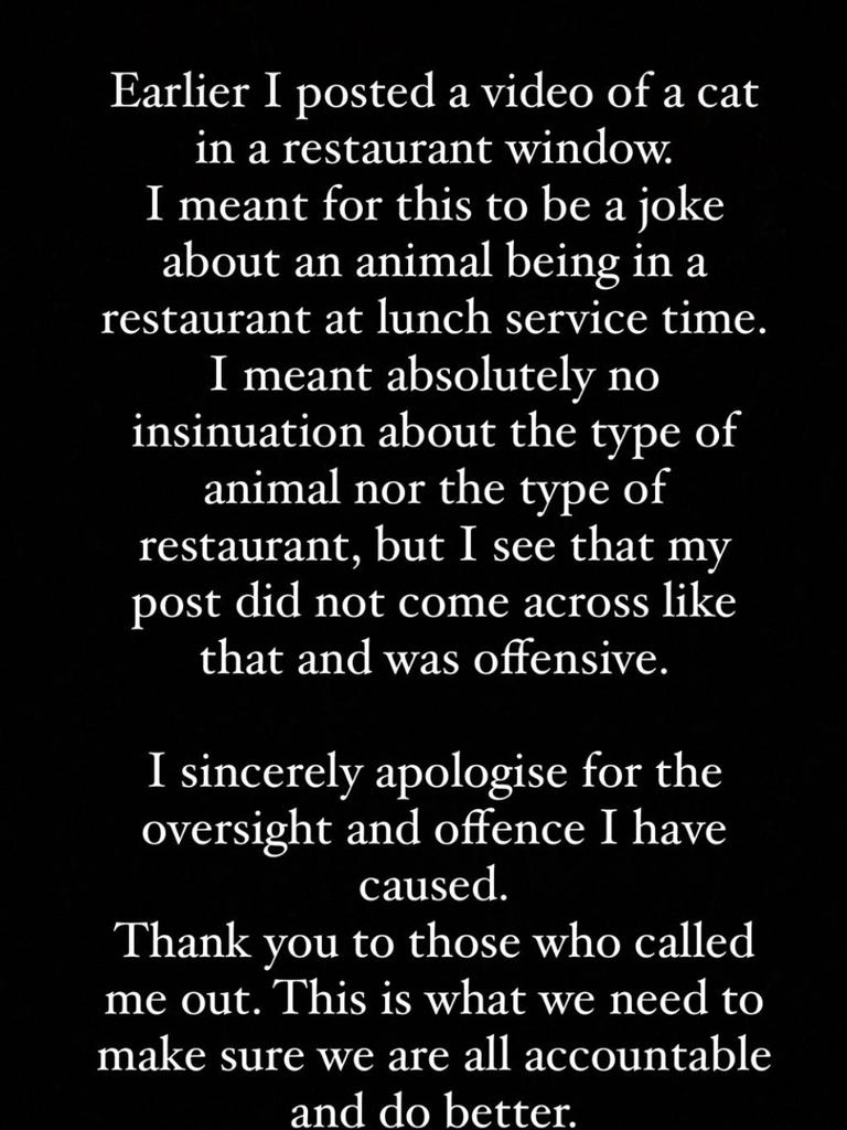 The former reporter’s apology.