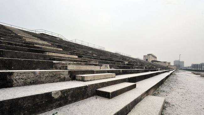 The Nuremberg Nazi rally grounds have been turned into a museum decrying the events. (AAP Image/Stephen van der Mark) NO ARCHIVING