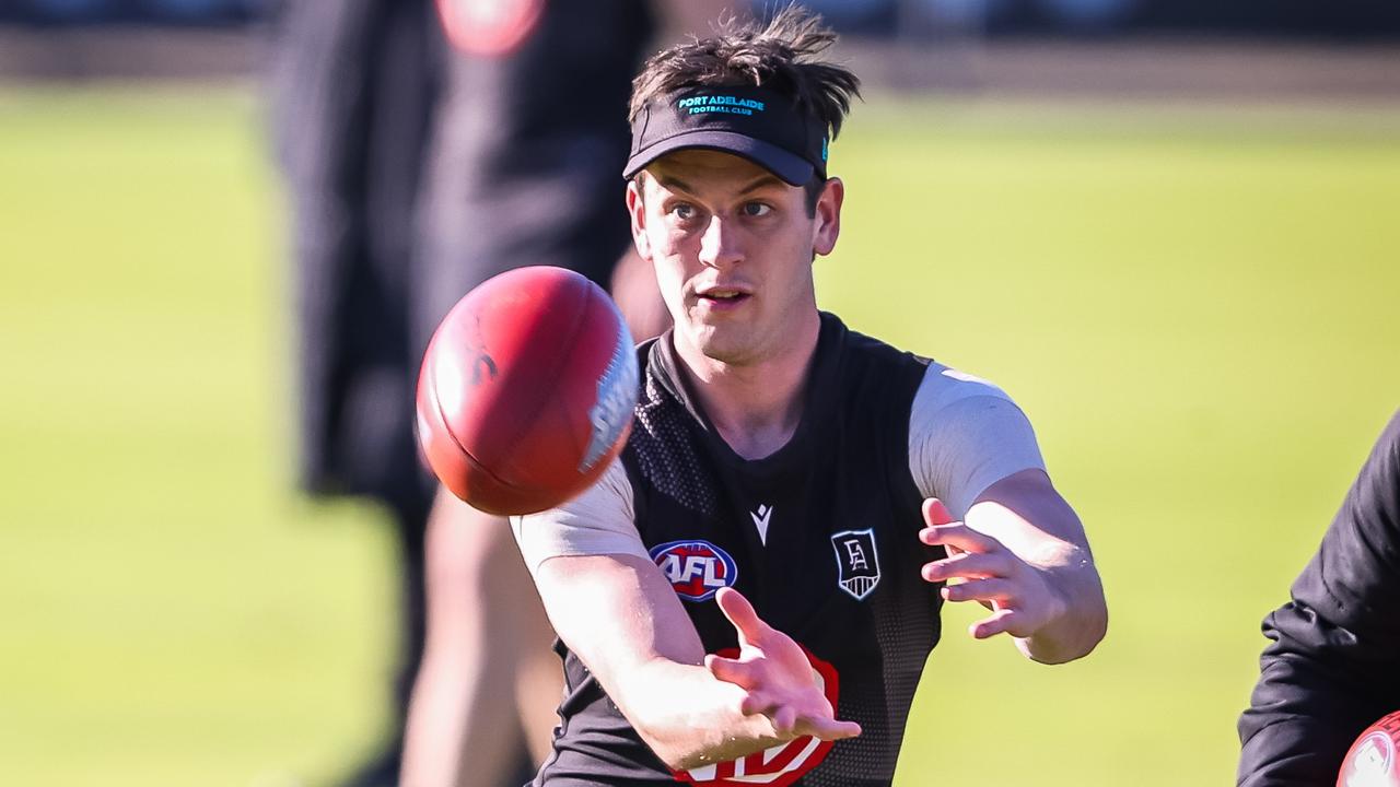 Zak Butters’ game time was managed against Richmond. Picture: Tom Huntley