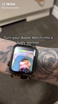 Iwatch store baby monitor