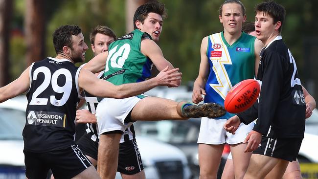 East Sunbury's Lachlan Brne in action. Picture: Josie Hayden