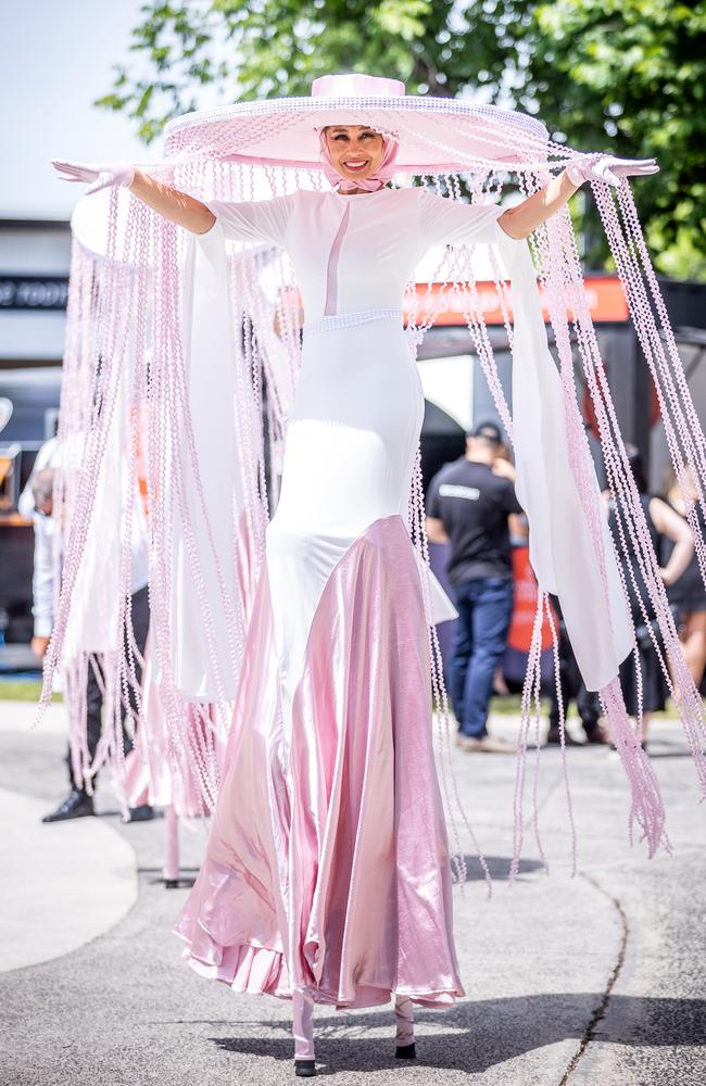 A Fashions on the Field entrant. Picture: Jake Nowakowski