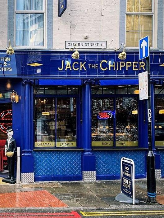 The ‘Jack the Chipper’ chip shop in London. Picture: Instagram/@jeanettelphoto