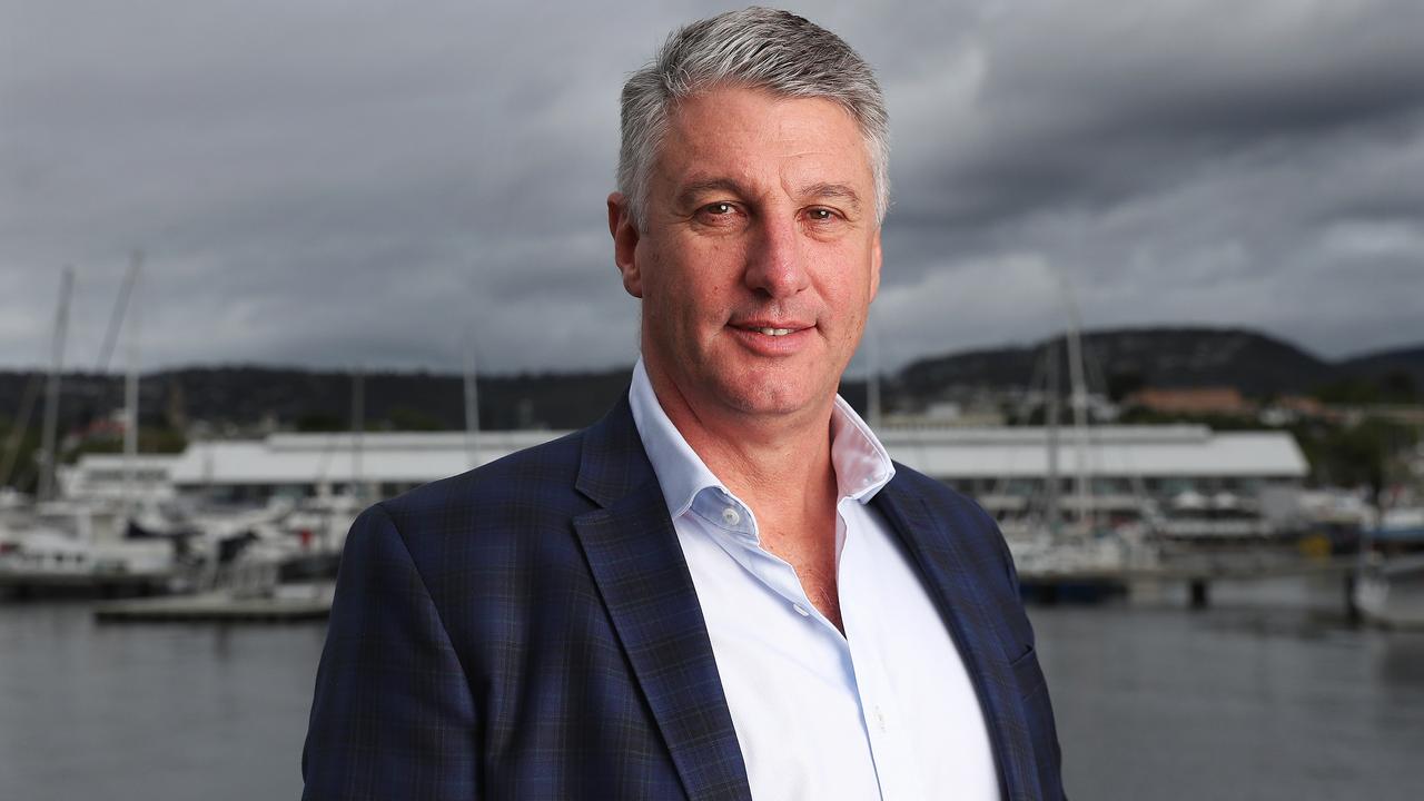 JBS Australia CEO Brent Eastwood in Hobart. Picture: Nikki Davis-Jones