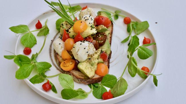 The zaatar avocado with poached eggs at Post Cafe. Picture: Jenifer Jagielski