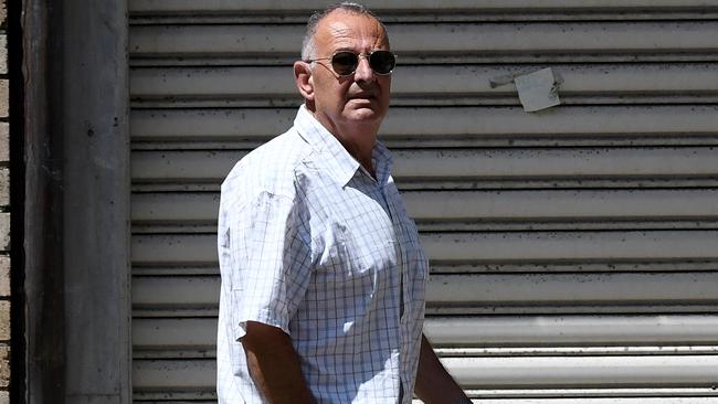 Milton Orkopoulos left Maroubra Police Station on Wednesday morning after facing fresh charges. Picture: AAP