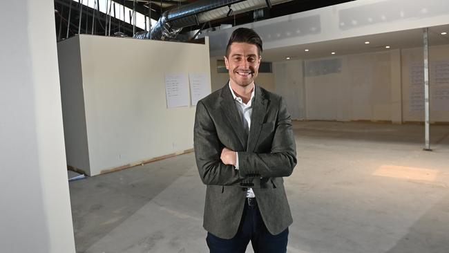 Simon Noakes in the space he is currently having renovated to host his new agency Noakes Nickolas. Picture: Keryn Stevens