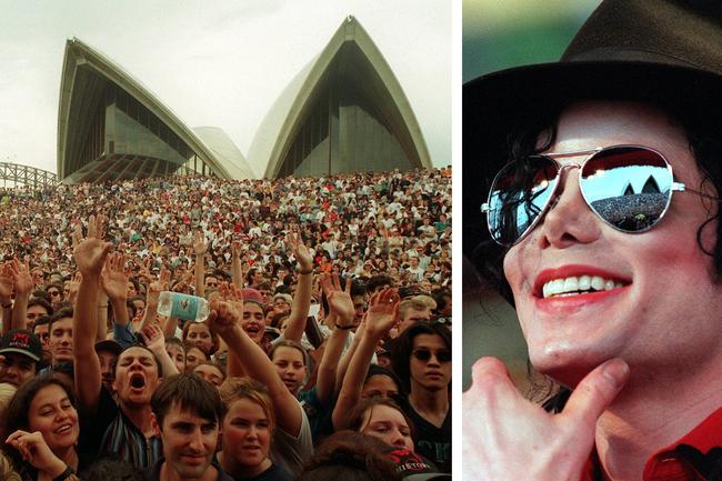 Michael Jackson attracted hoards of fans during his 1996 Australian tour. Picture: Grant Turner