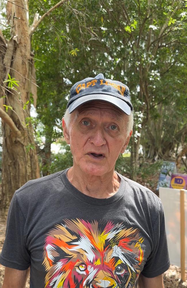 Tugun resident Ian Logan at the Elanora Community Centre on Thursday. Picture: Mohammad Alfares