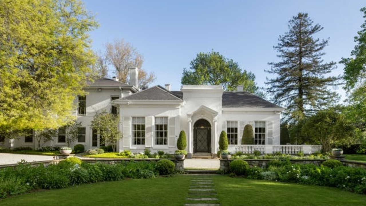 The Myer family’s Toorak estate is located in a sprawling garden of 1.1ha.