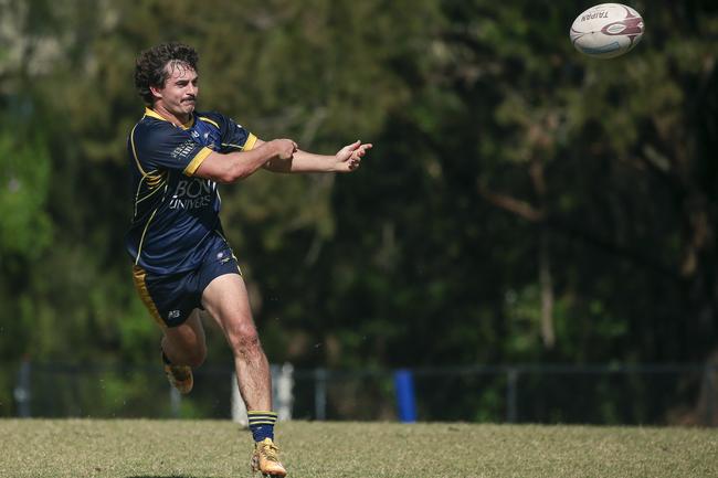 Rocco Gollings scored a try in a game closer than the scoreline indicates against Sunnybank. Picture: Glenn Campbell