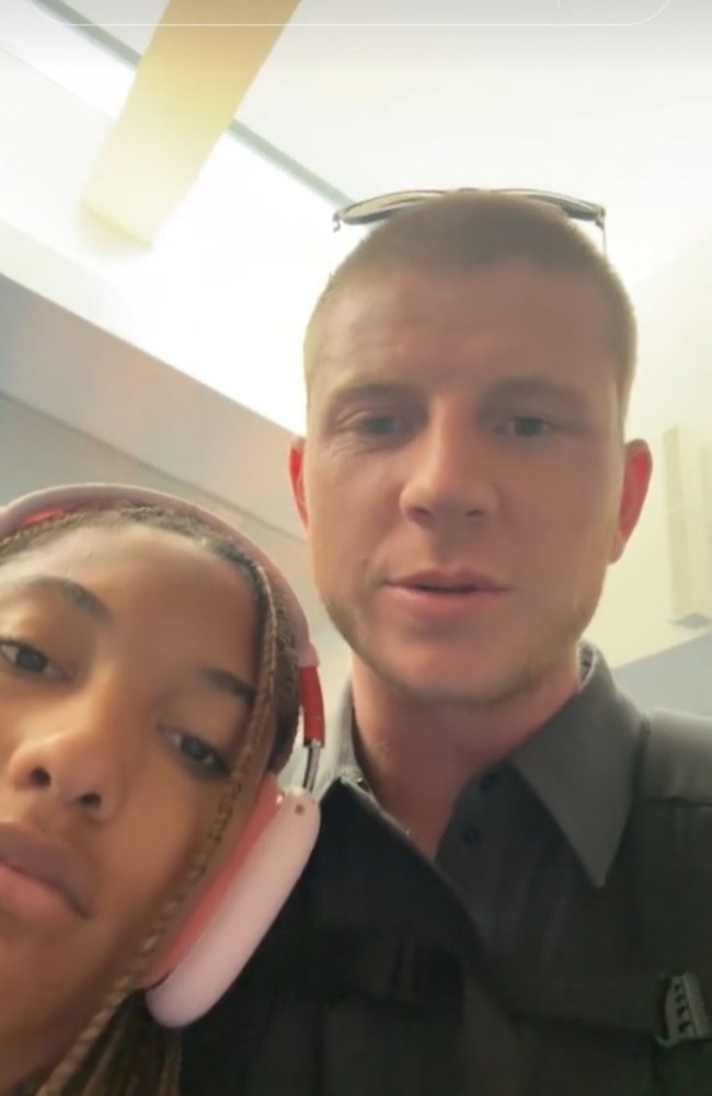 US Paralympian Hunter Woodhall said his ultimate ‘ick’ is people who gather around the baggage carousel at an airport. Picture: TikTok/hunterwoodhall