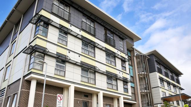 An 86-year-old man who tested positive for COVID-19 died overnight. He was a resident of Opal Care Bankstown aged care facility (pictured). Picture: Angelo Velardo