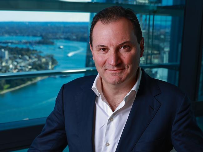 Daily Telegraph. 18, July, 2022.**Embargoed for Bush Summit 26 August 2022**Origin Energy boss Frank Calabria, at their offices, in Barangaroo, today.Picture: Justin Lloyd.