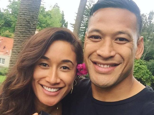 Maria Tutaia and Israel Folau announced their engagement on social media.