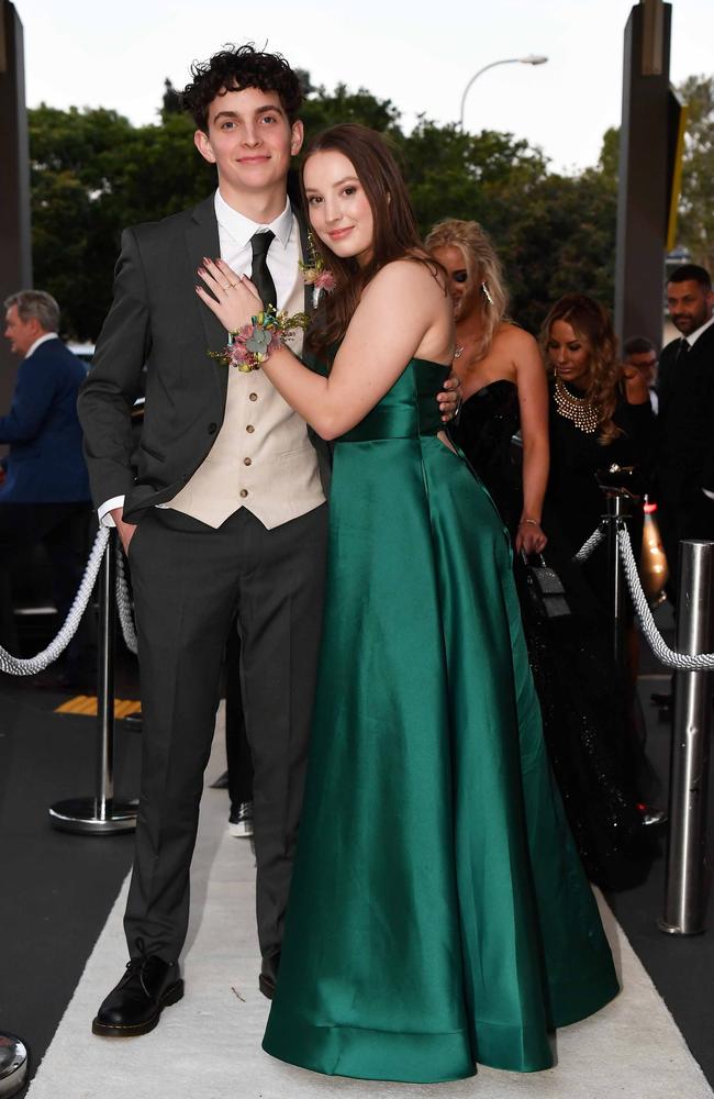 Toby Le Clerc and Natalya Didoszak at year 12 formal, Nambour Christian College. Picture: Patrick Woods.