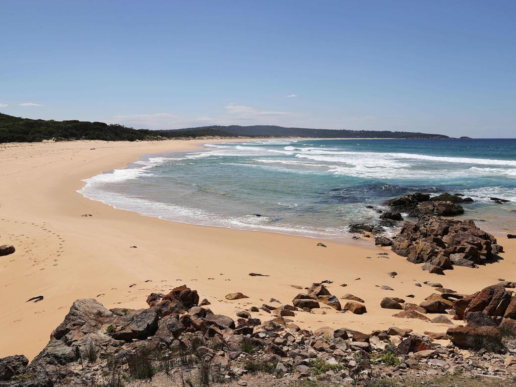 Ms Caddick’s severed foot was founded washed up on Bournda Beach. Picture: NCA NewsWire/Gary Ramage