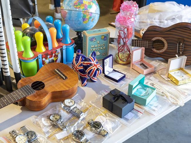 Some of the items on sale include watches, toys and a Tiffany and Co bracelet. Picture: Sydney Airport