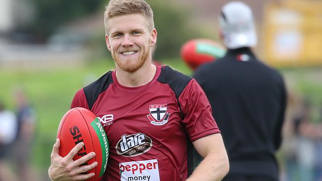 Dan Hannebery at St Kilda training. Picture: Ian Currie