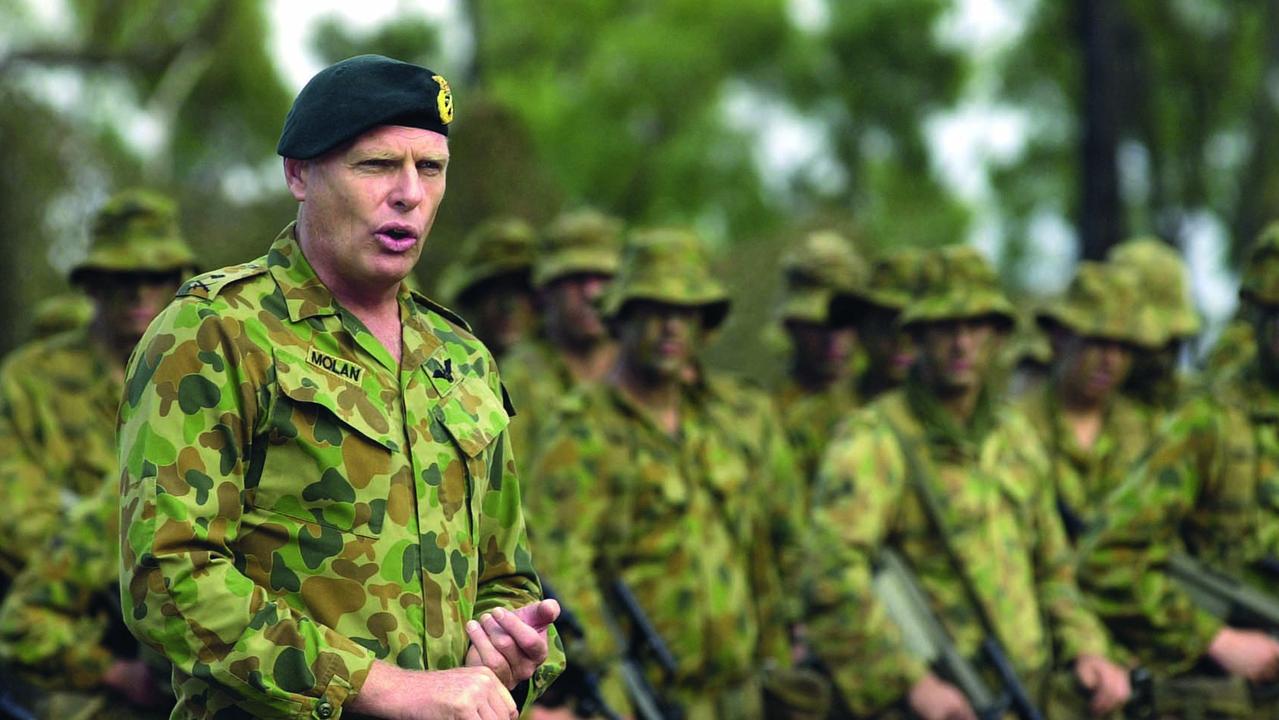 Major-General Jim Molan AO in 2001. Picture: Corporal Jason Weeding