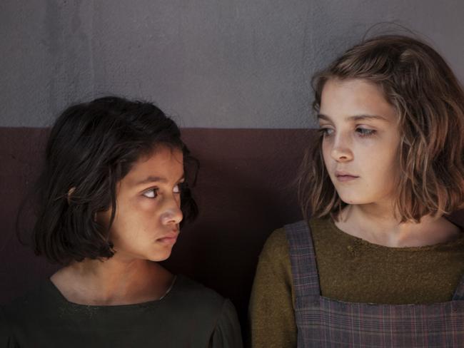 Scene from the Foxtel drama My Brilliant Friend. Elisa Del Genio (young Elena) &amp; Ludovica Nasti (young Lila). Picture: Eduardo Castaldo