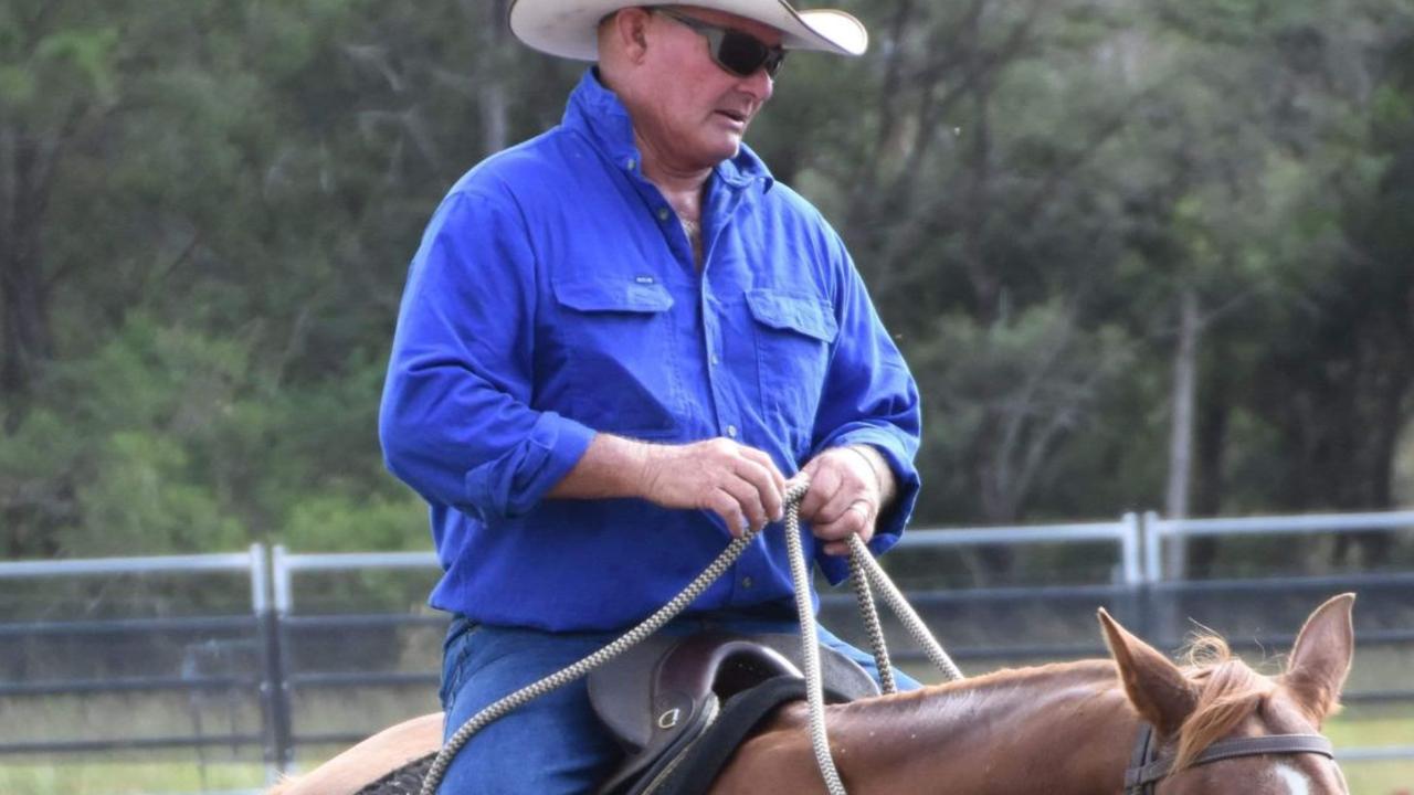 Rodney Blagg is recovering from serious injuries suffered when he was thrown from his horse at Widgee on Sunday July 14, 2024. Picture: Contributed Karen Blagg, originally taken by D.C Photography.