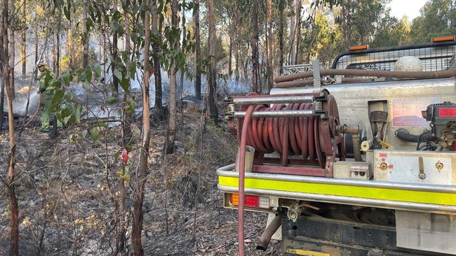 Sustainable Timber Tasmania vehicles allegedly targeted outside Derwent Park and Hobart. Picture: Sustainable Timber Tasmania