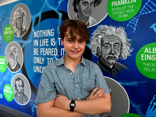 Townsville Grammar Year 12 student Jonathan Davis, 17, has achieved a 100 percent result in the International Baccalaureate Diploma. Picture: Evan Morgan