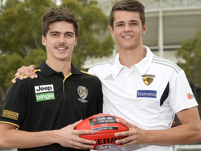 Ryan Burton (right) is one of the biggest steals of the draft, Gary Buckenara says. Picture: Bianca De Marchi