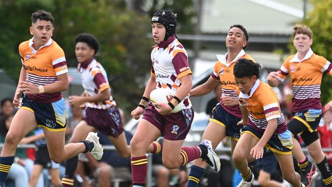 BBOB (Year 7): Keebra Park Vs Mabel Park Schoolboy rugby league grand final Tuesday August 20, 2024. Picture, John Gass