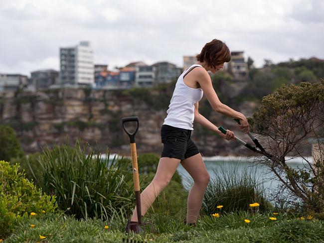 Working as a handyman. Photo: Sam Crawford