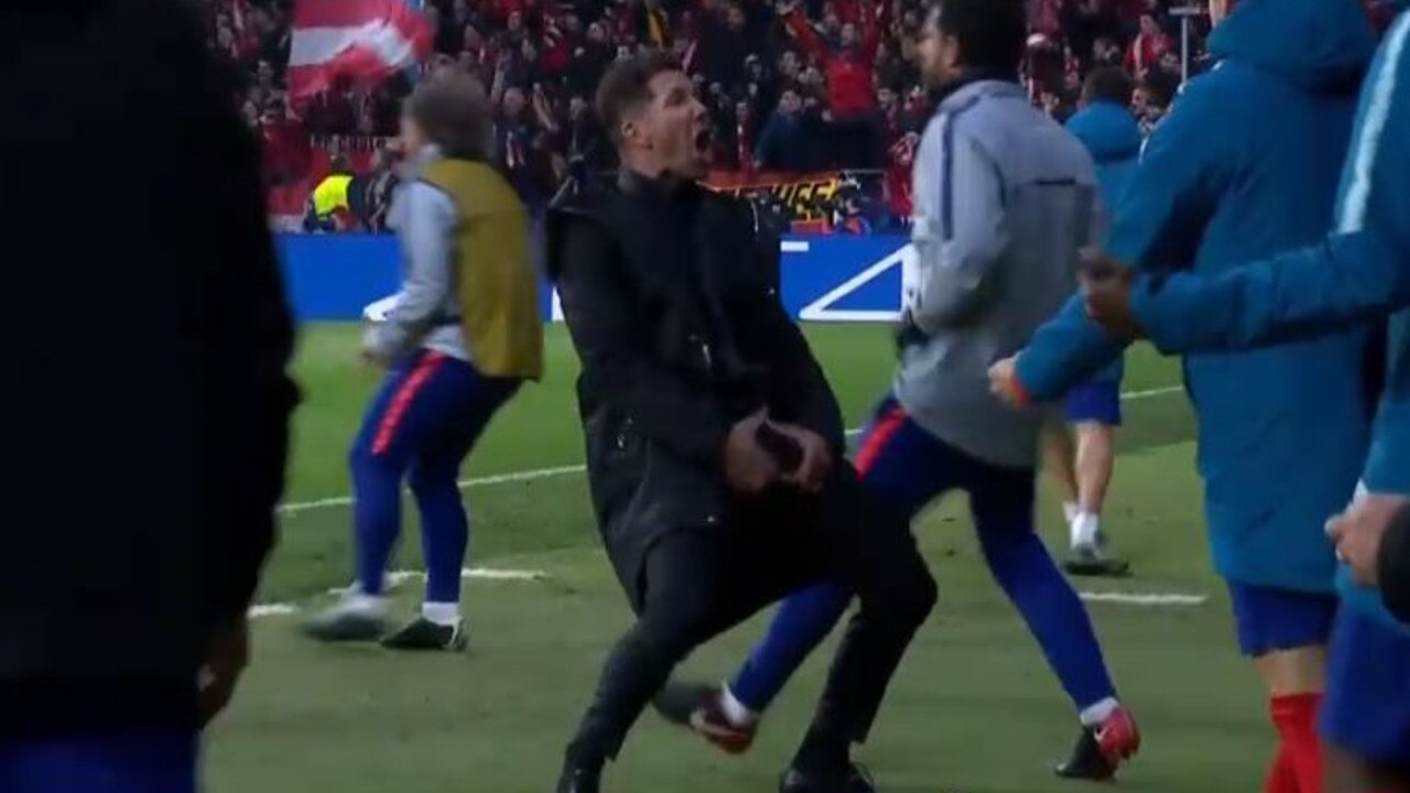 UEFA have fined Diego Simeone for his over-passionate celebration