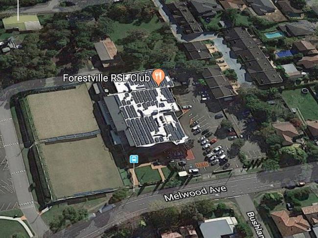 The bowling greens at Forestville RSL could close to make way for a doctor's surgery. Picture: Google Maps