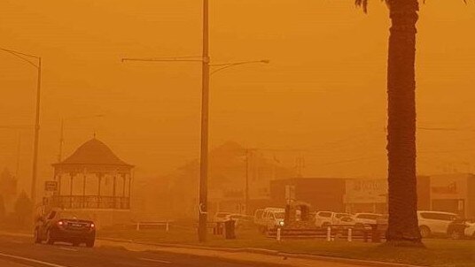 Mildura was turned orange. Picture: Instagram/mumworktravel