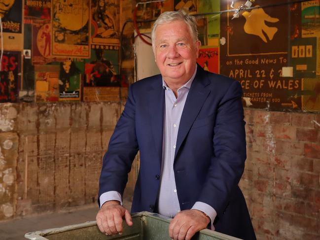 26/06/2019: Gerry Ryan, in the front bar of the Prince of Wales Hotel, which he is renovating in St Kilda. Stuart McEvoy/ The Australian.
