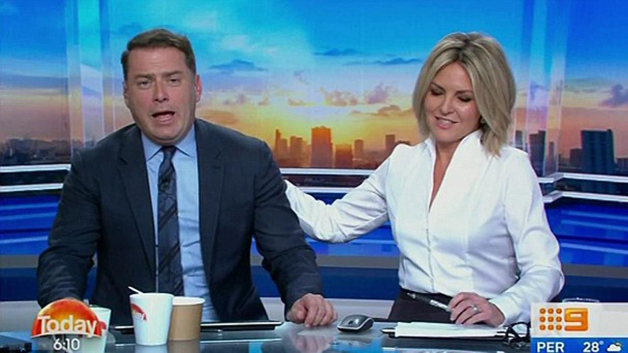 Karl Stefanovic was busted slagging-off his co-host Georgie Gardner.