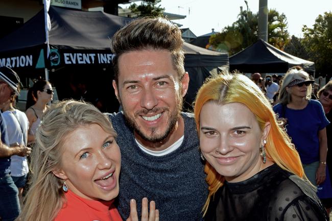 Chantelle Crowley, Adrian Musil and Tiffani Phillips at Chirn Park Street Festival. Picture: Regina King