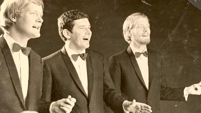 Conlon as part of The Wesley Three, which performed together between 1962 and 1968. Picture: supplied