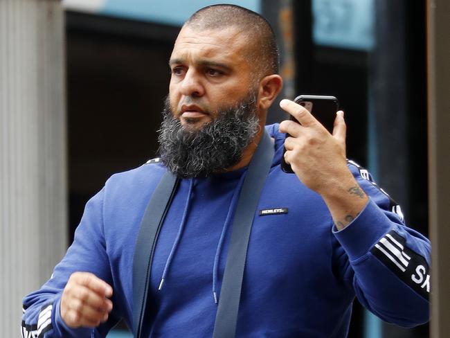 WEEKEND TELEGRAPH  - 3.12.20*** NO BYLINE TO BE PUBLISHED ******  MUST CHECK WITH PIC EDITOR JEFF DARMANIN BEFORE USING ***Emad Sleiman pictured outside Downing Centre court where he has pleaded guilty to giving false evidence to the NSW Crime Commission in relation to the murder of Kemel Barakat in 2017.