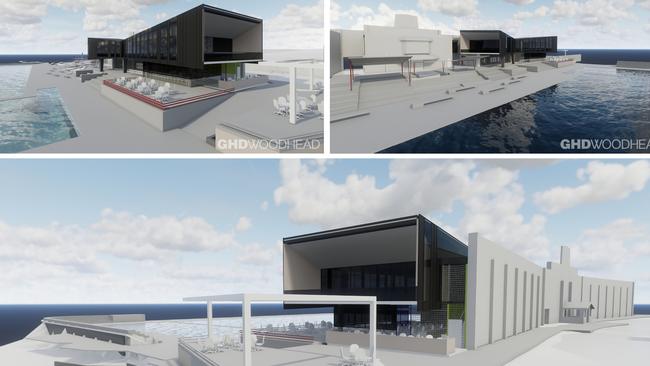 Artist impression of a redevelopment of Newcastle and Merewether Ocean Baths. Supplied Newcastle Council