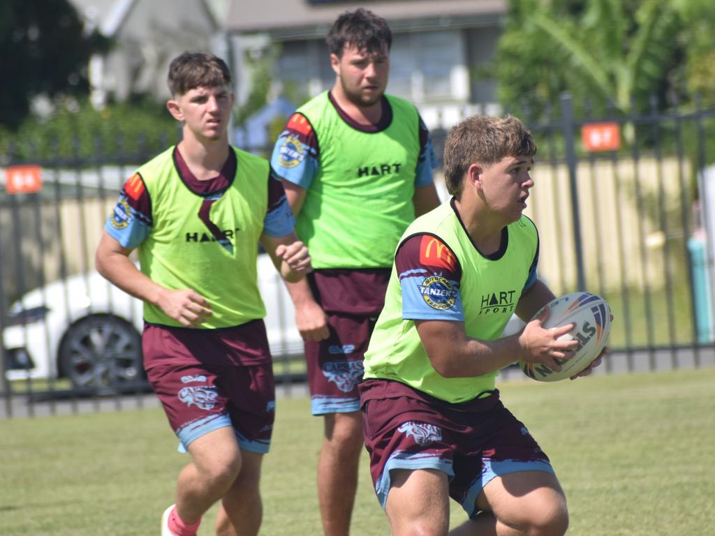 CQ Capras under-17 boys squad pre-season training session at The Cathedral College, Rockhampton, on January 11, 2025.