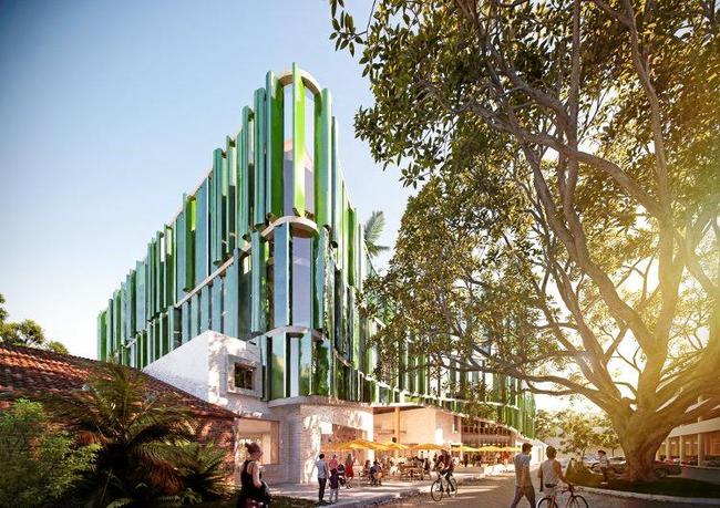 Coffs Harbour City Council design for the $76.5 million Civic and Cultural Centre the perspective as envisaged from Riding Lane. Picture: CHCC