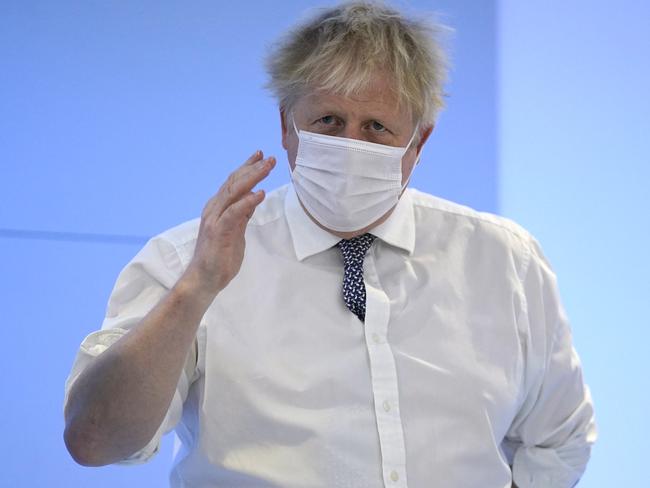 Britain's Prime Minister Boris Johnson aims to lift all Covid restrictions on 24 March. Picture: AFP